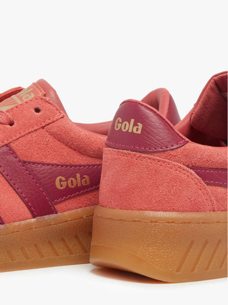 Sneakers Grandslam Uit Leder Gola Rood accessoires CLA589 ander zicht 2